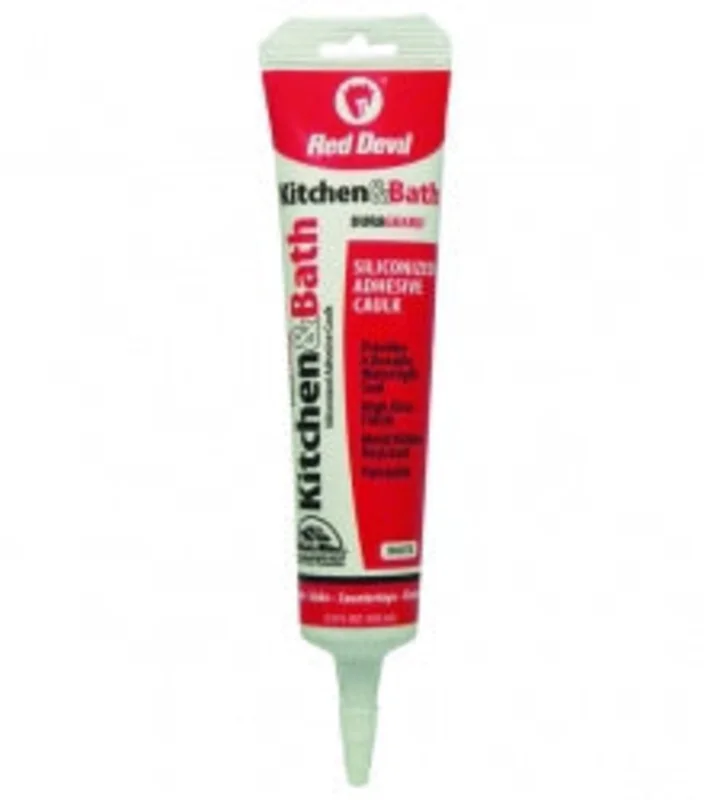 Red Devil Kitchen & Bath Siliconized Acrylic Caulk (White) Squeeze Tube White
