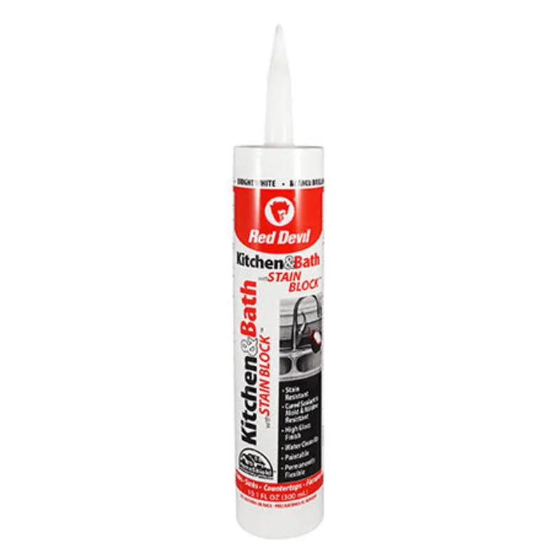 Red Devil Kitchen & Bath Stain Block 10.1 FL. OZ. Cartridge, Bright White Bright White