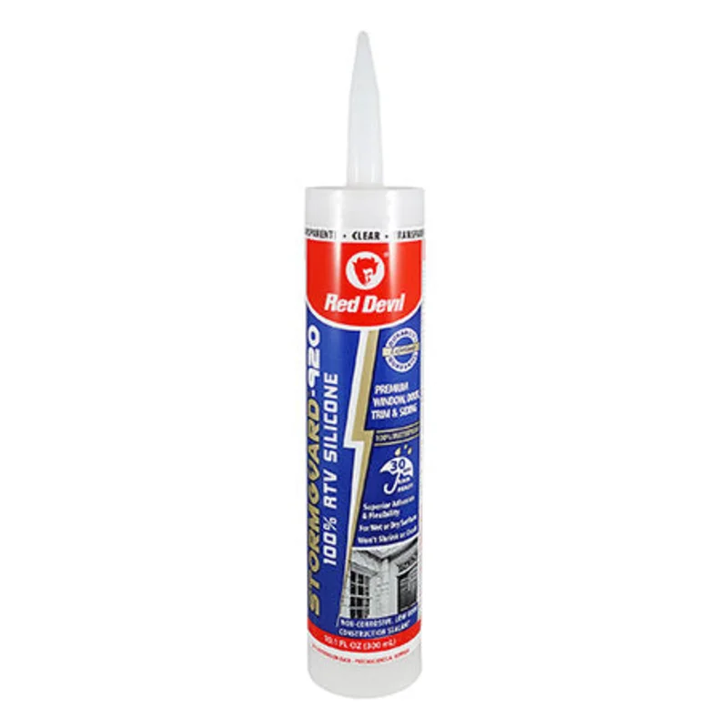 Red Devil StormGuard-920 RTV Silicone 10.1 FL. OZ. Cartridge Clear Clear