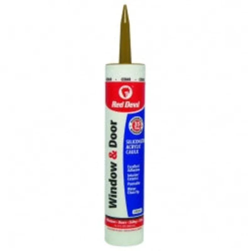 Red Devil Window & Door Siliconized Acrylic Caulk (Cedar) 10.1 fl. oz. Cedar