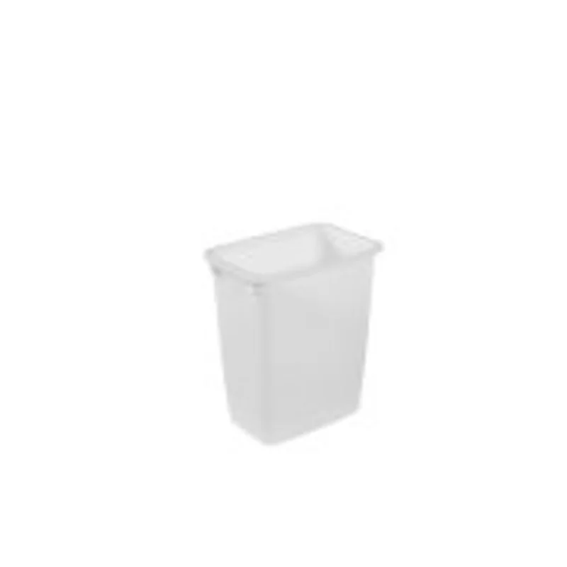 Rubbermaid Open Top Wastebasket 8 Gallon, White White