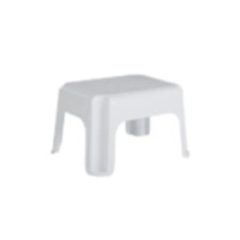 Rubbermaid Plastic Step Stool, 1-Step 9.4 in. H x 12.7 in. W x 15.7 in. White White