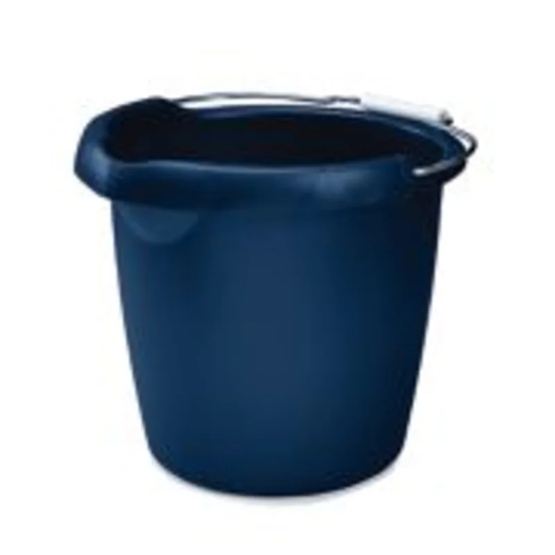 Rubbermaid Roughneck Round Bucket, 15-Quart, Blue Blue