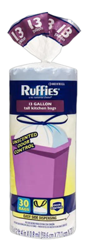 Ruffies Tall Kitchen Trash Bags