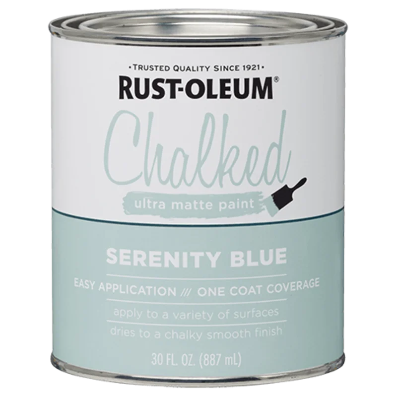 Rust-Oleum Chalked Ultra Matte Paint Serenity Blue Serenity Blue