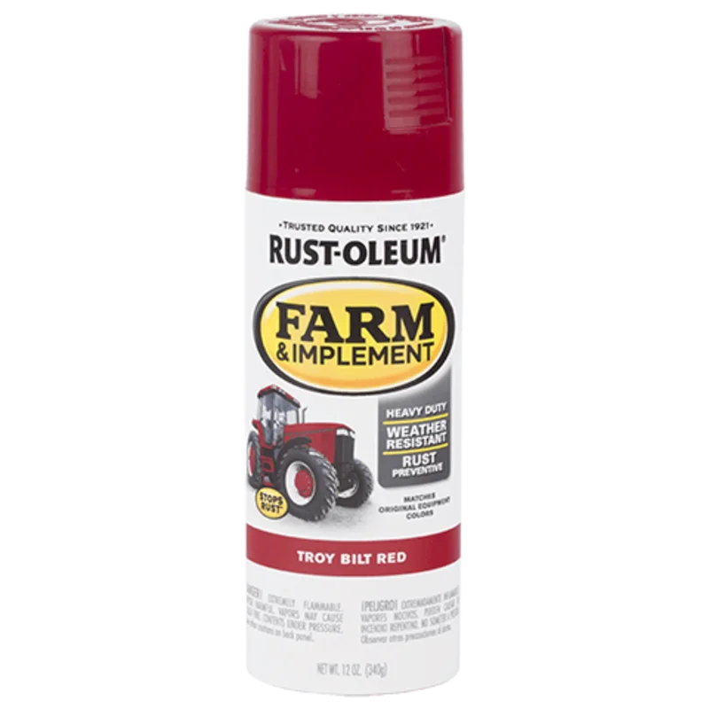 Rust-Oleum Farm & Implement Paint 12 oz Troy Bilt Red Troy Bilt Red
