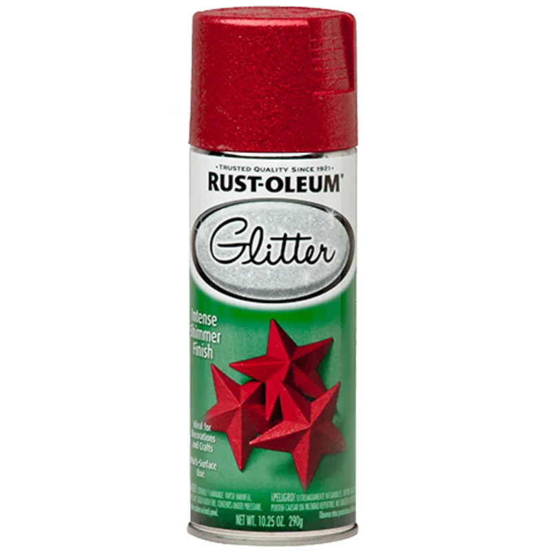 Rust-Oleum Glitter Spray Paint Red Red