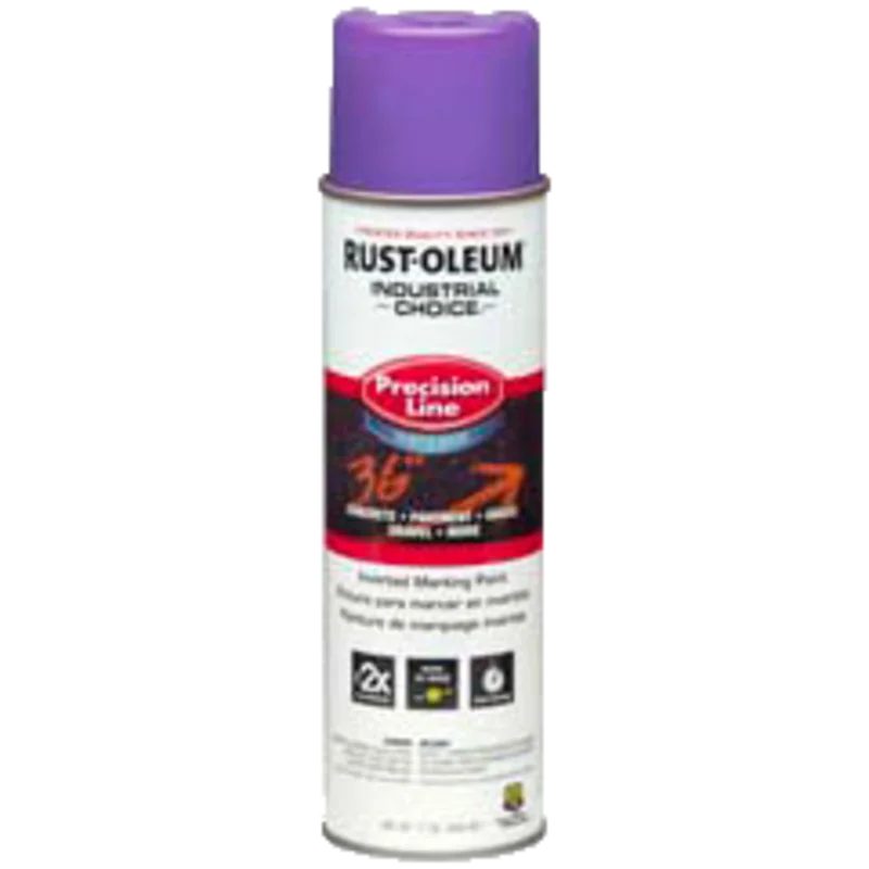 Rust-Oleum M1800 System Water-Based Precision Line Marking Paint 17 oz Fluorescent Purple Fluorescent Purple