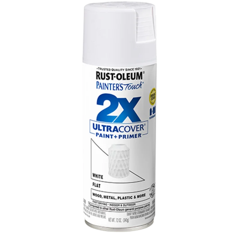 Rust-Oleum Painter's Touch 2X Ultra Cover Flat Spray Paint Flat White