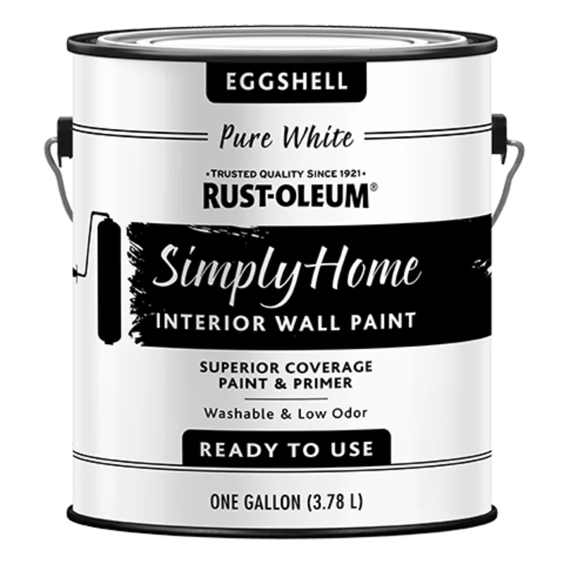 Rust-Oleum Simply Home Interior Wall Paint Eggshell Pure White Eggshell Pure White