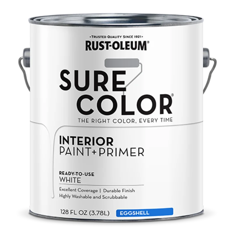 Rust-Oleum Sure Color Eggshell Interior Wall Paint 1 Gallon White White