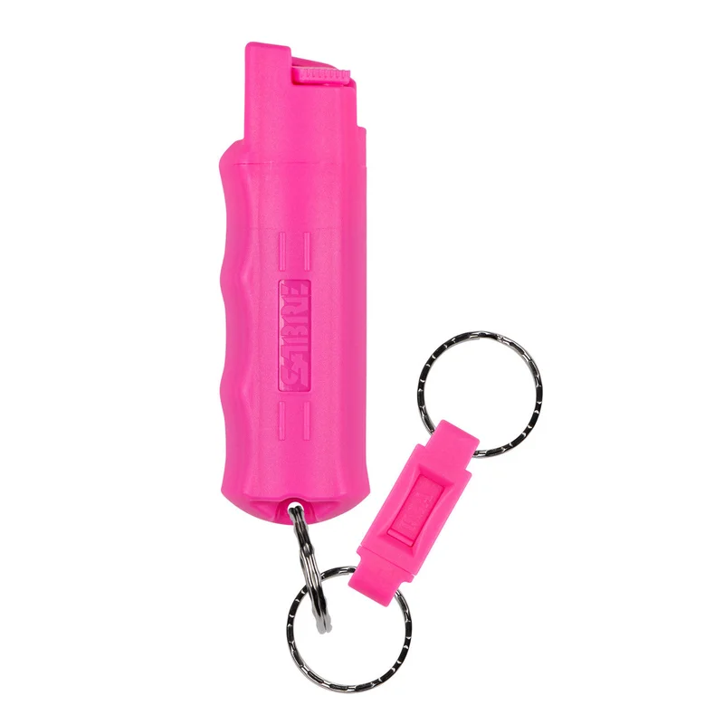 Sabre Pepper Gel With Quick Release Key Ring Pink