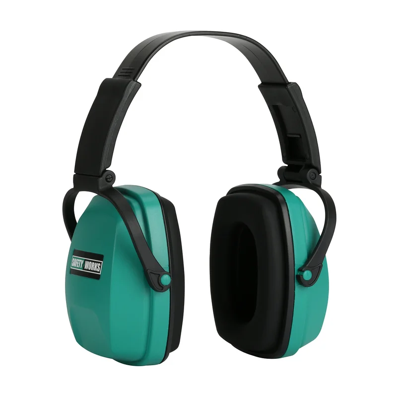 SAFETY WORKS Foldable Ear Muffs Black