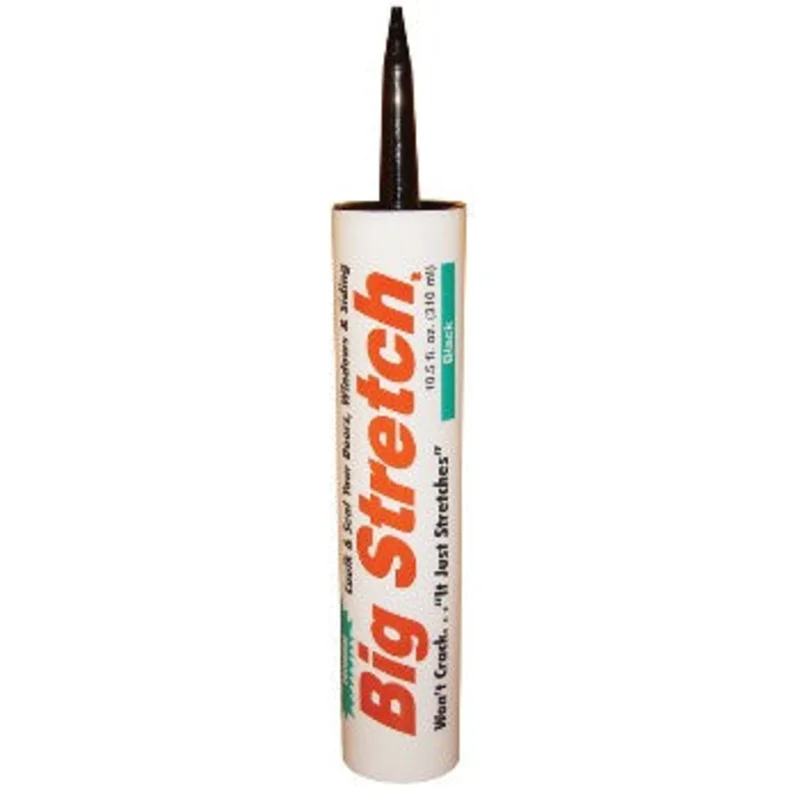 Sashco 10004 Big Stretch Acrylic Rubber Sealant, Black ~ 10.5 oz