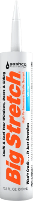 Sashco Big Stretch Acrylic Latex High Performance Caulking Sealant, 10.5 Ounce, Woodtone