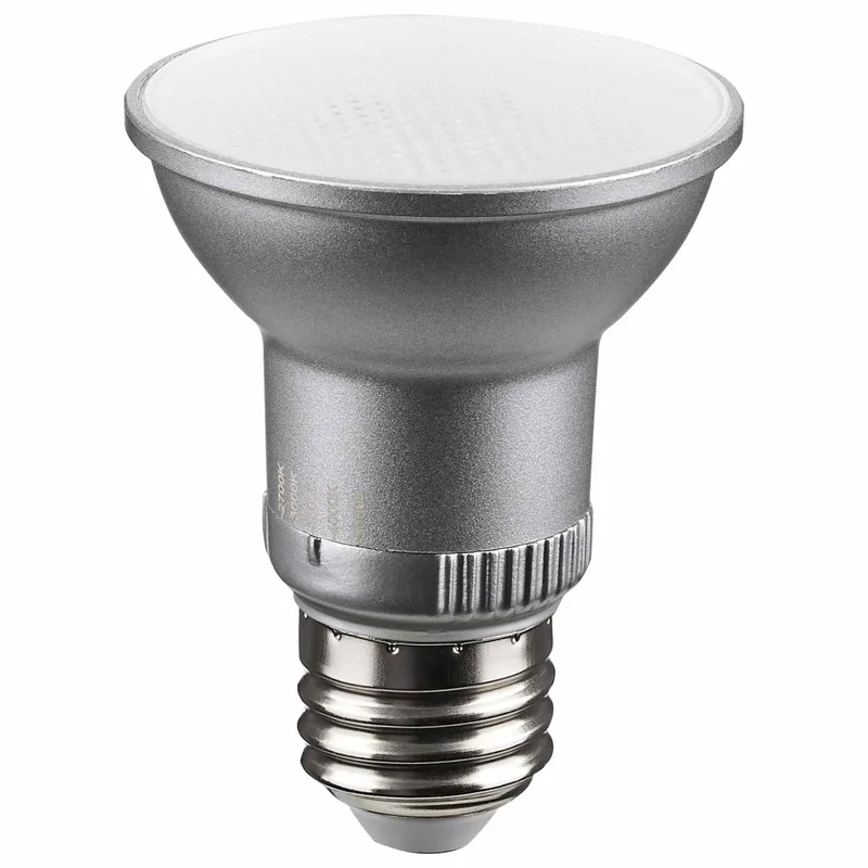 Satco S11580 5.5 Watt PAR20 LED Medium Base Silver Finish CCT Selectable 120 Volt