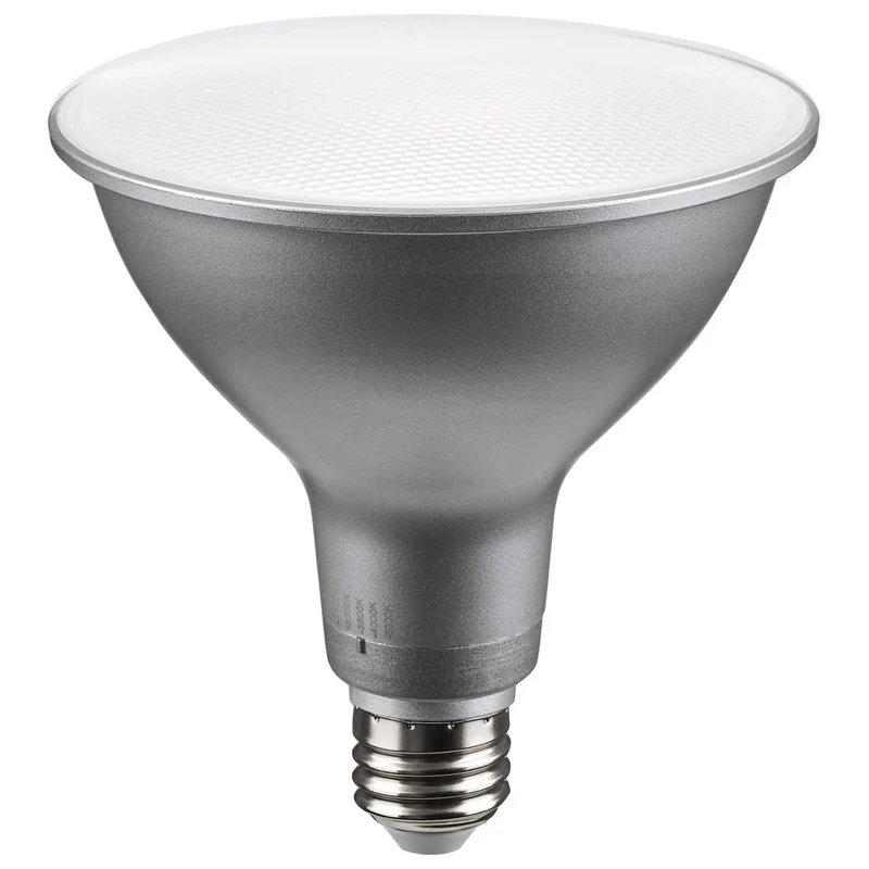 Satco S11589 13.3 Watt PAR38 LED Medium Base Silver Finish CCT Selectable 120 Volt