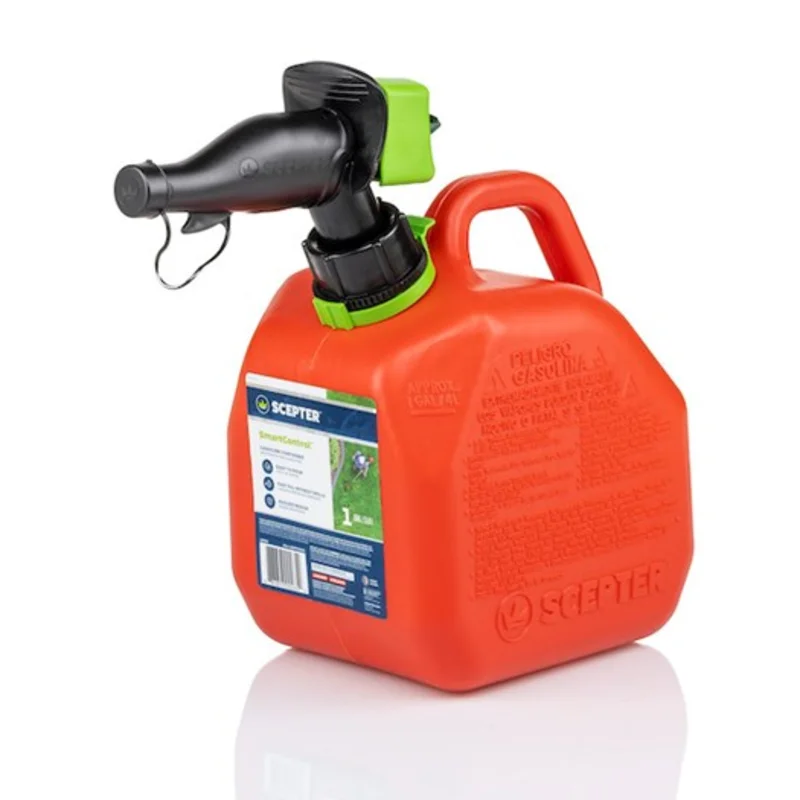 Scepter 1 Gallon SmartControl Gasoline Can, Red Red