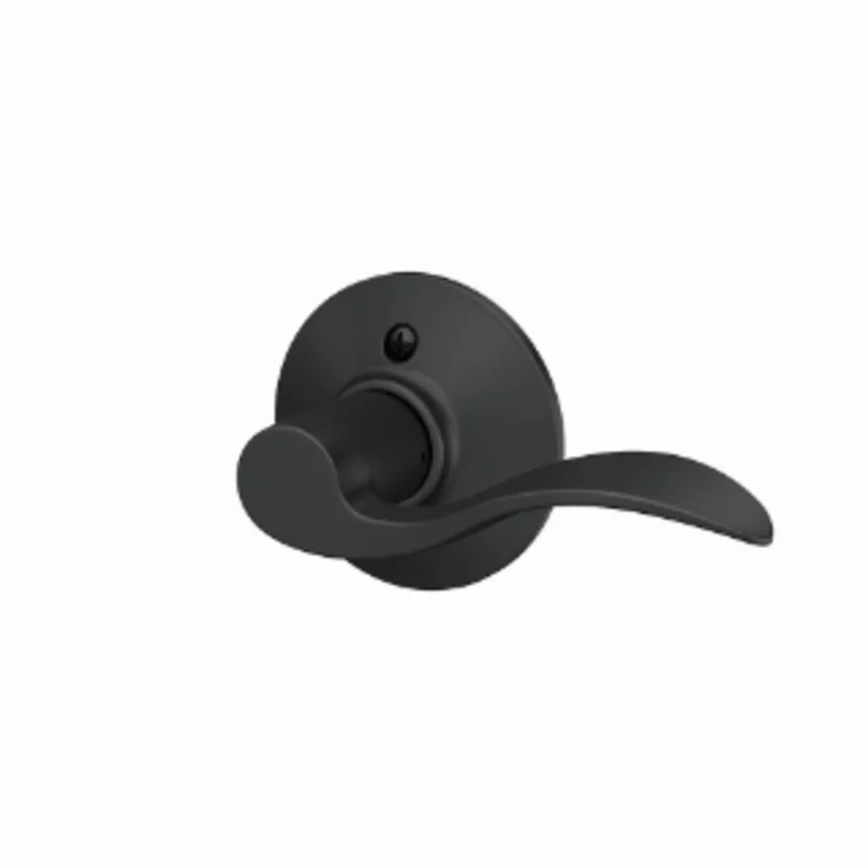 Schlage Accent Lever Non-Turning Lock Matte Black - F170 ACC 622 LH