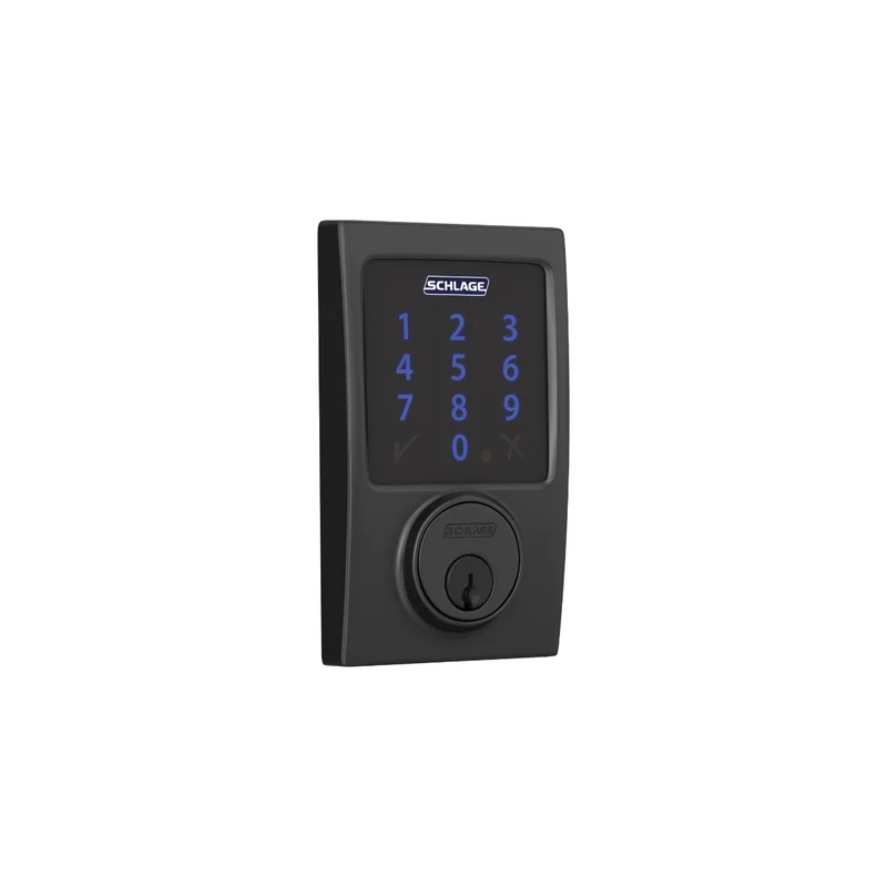 Schlage Connect Smart Deadbolt Z-Wave Plus Matte Black