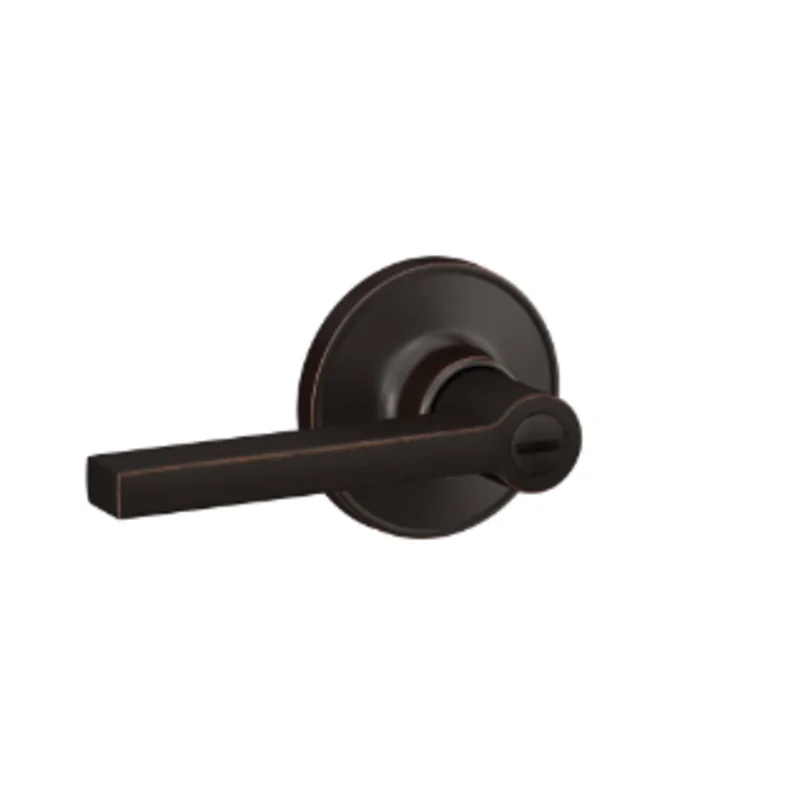 Schlage J Series Privacy Solstice Lever Aged Bronze