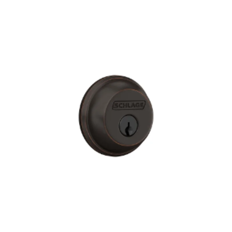 Schlage Single Cylinder Deadbolt Satin Nickel