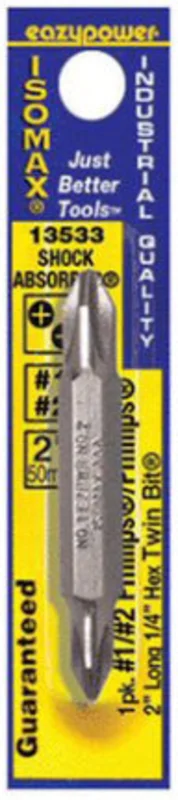 SCREWDRIVER PWR BIT#2/#2 2 PHILLIPS DBL