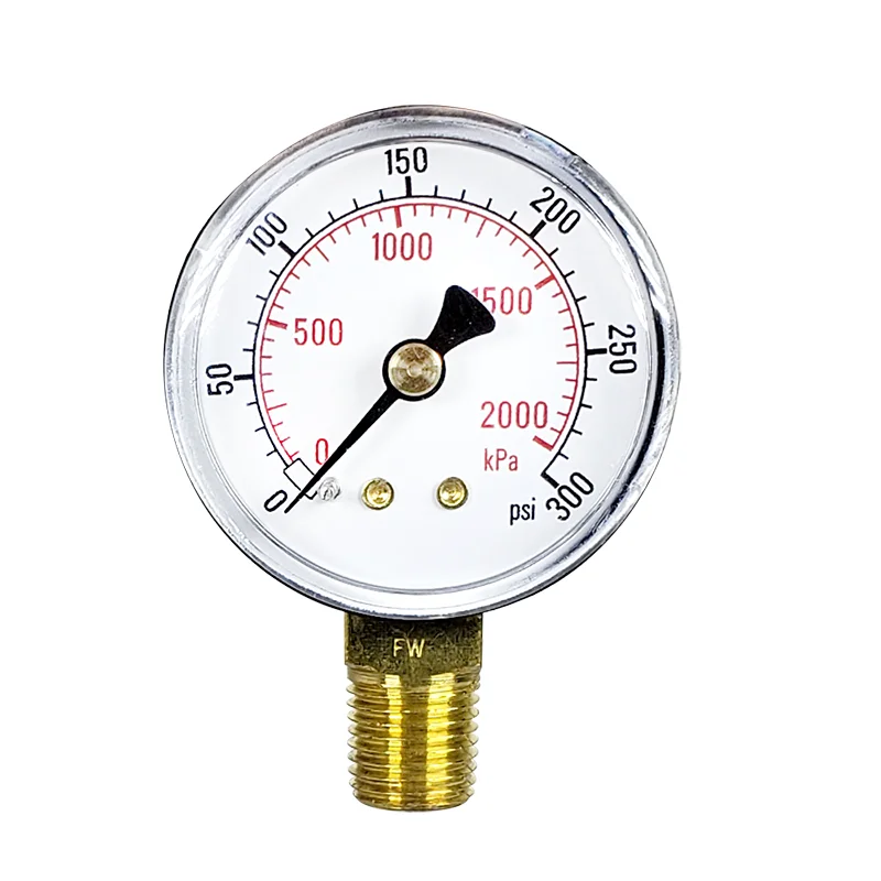 Senju Sprinkler Pressure Gauge   2", 300PSI 1/4"NPT
