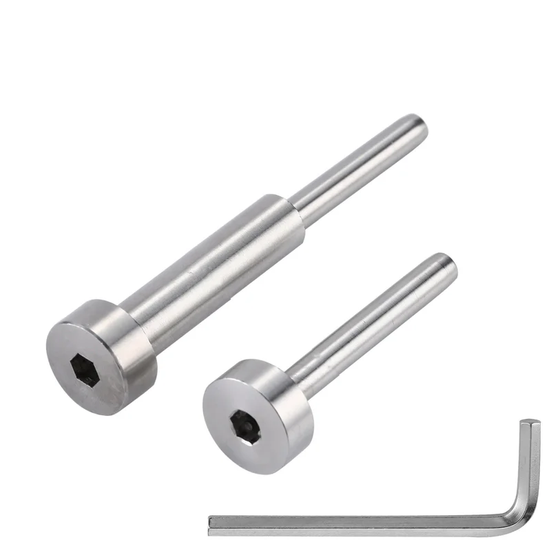 Senmit Invisible Stud & Stud Receiver for 1/8" Cable Deck Railing, Threaded End Fitting Stainless Steel , 10 Pairs-SR10