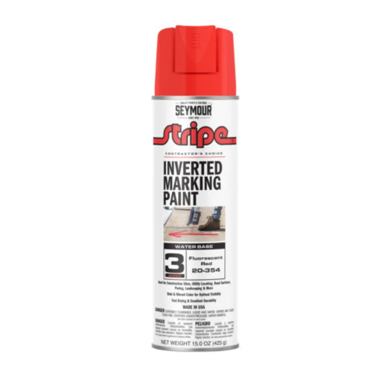 Seymour 20-354 Seymour Stripe 3-Series Inverted Ground Marking Paint, Florescent Red (15oz) Florescent Red