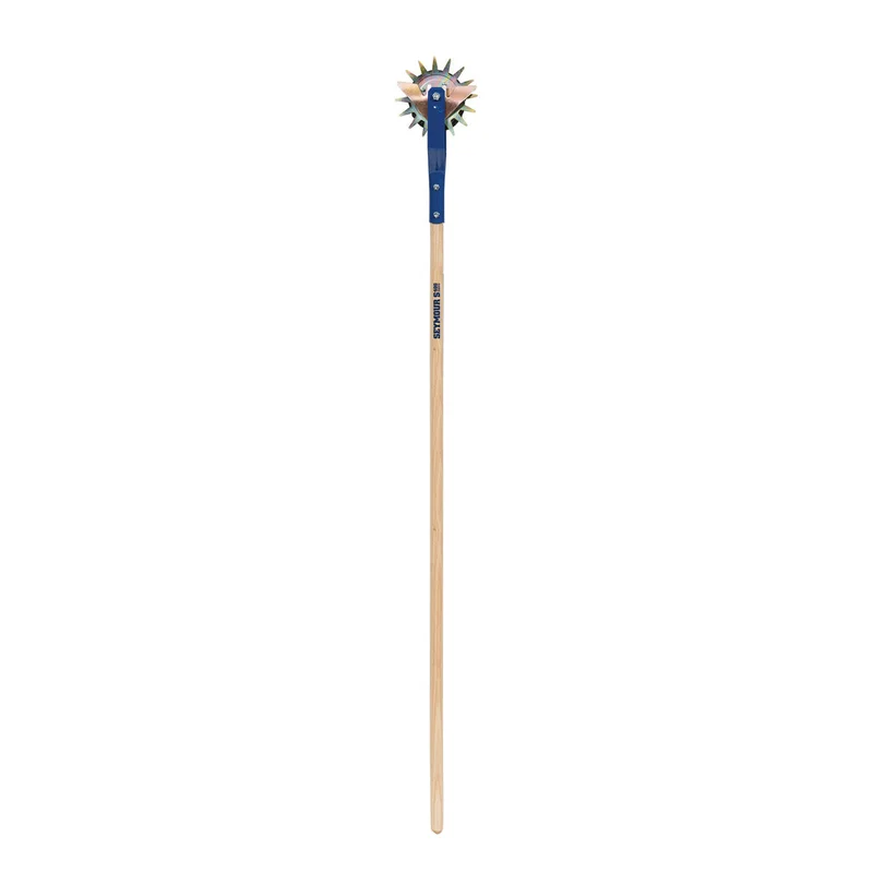 Seymour Midwest Rotary Turf Edger, Double Wheel, 6" Blade, Hardwood Handle