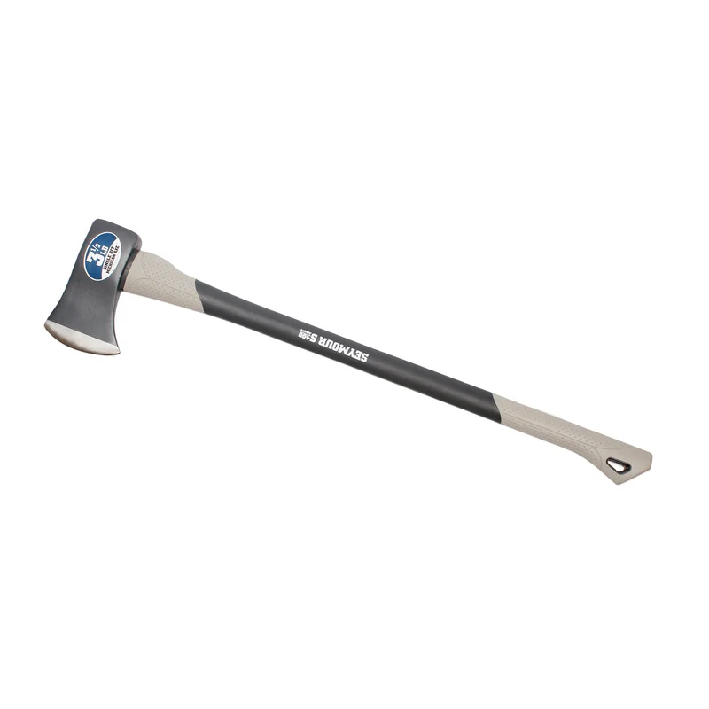 Seymour S400 Jobsite 3.5 lb Single Bit Michigan Axe with Cushion Grip and 36" Fiberglass Handle