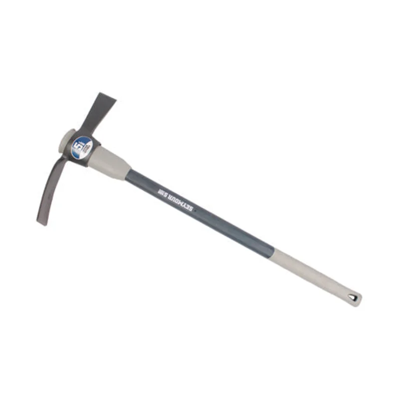 Seymour S400 Jobsite 5 lb Cutter Mattock - Fiberglass with Cushion Grip & Overstrike Protection 36" Handle