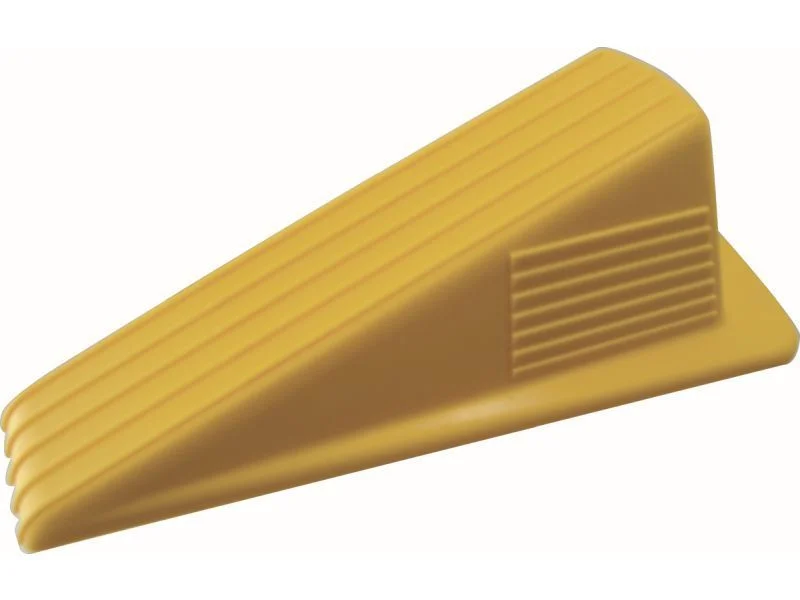 Shepherd Hardware Heavy Duty Jumbo Rubber Door Wedge, Yellow Yellow