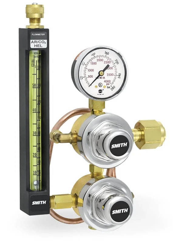 Smith CO2 Flowmeter Regulator - 2 Stage, High Flow 35-30-320