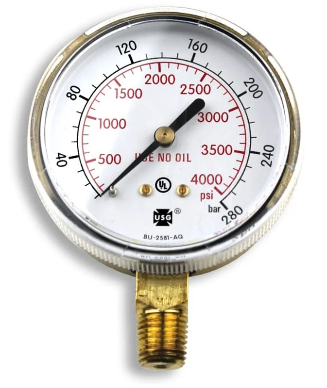 Smith Replacement Gauge - 2.5 inch, 0-4000 PSIG GA043-07