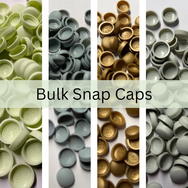 Snap Cap Screw Cover Packs - Bulk Surplus Packs Blue Grey Small