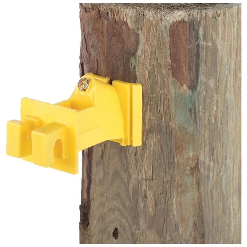SNUG WOOD POST INSULATOR YELLOW