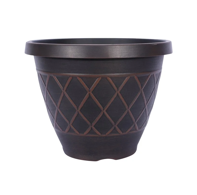 Southern Patio Lacis Planter Brown