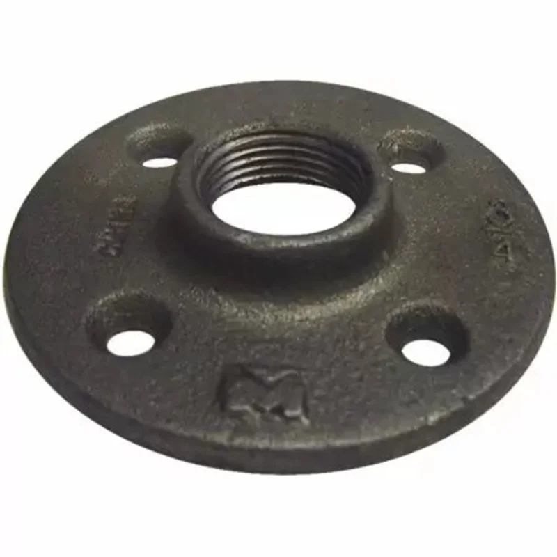 Southland Black Floor Flange 150# Malleable Iron Threaded Fittings 3/8"