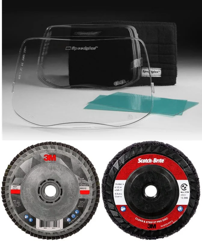 Speedglas G5-01/G5-03 Pro Welding Helmet Starter Kit w/Trial Abrasives