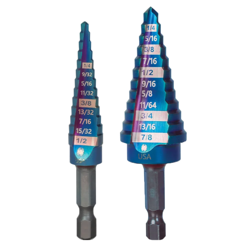 Spyder 1/8-1/2 & 3/16-7/8 Step Bit Set