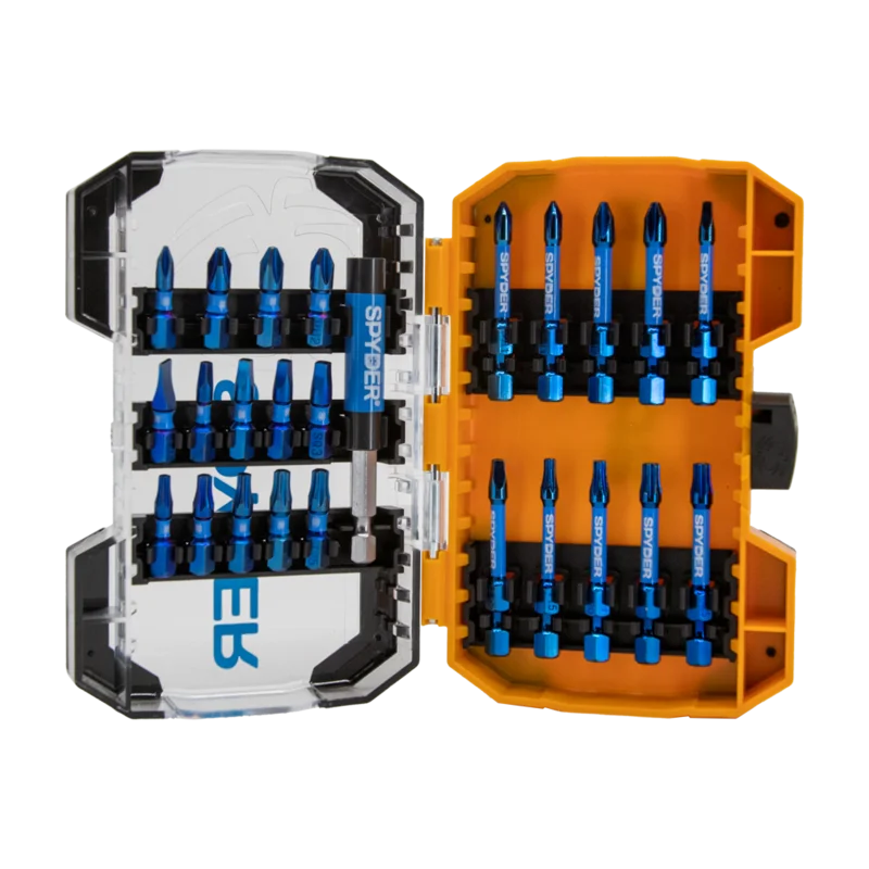 Spyder 25-Piece Mach-Blue Impact Driver Bit Kit