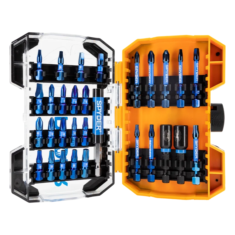 Spyder 30-Piece Mach-Blue Impact Driver Bit Kit