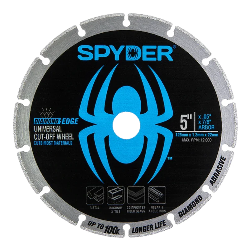Spyder 5-IN Diamond Bite Universal Cut-Off Wheel