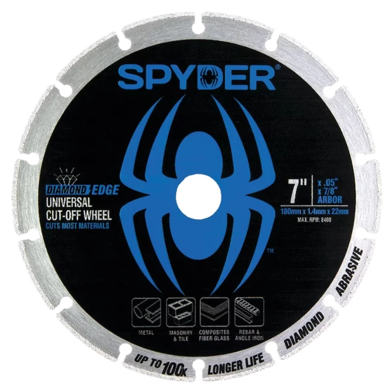 Spyder 7-IN Diamond Bite Universal Cut-Off Wheel