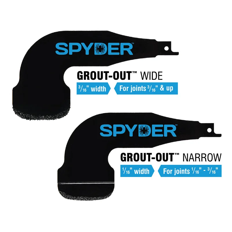 Spyder Grout-Out Reciprocating Blades 1/16-inch