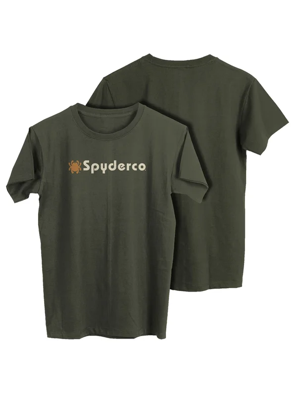 Spyderco Logo T-Shirt Military Green