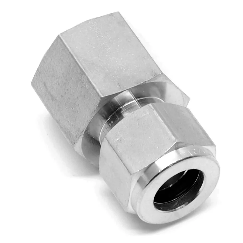 Stainless steel 1/2" compression x 1/2" NPT female fitting