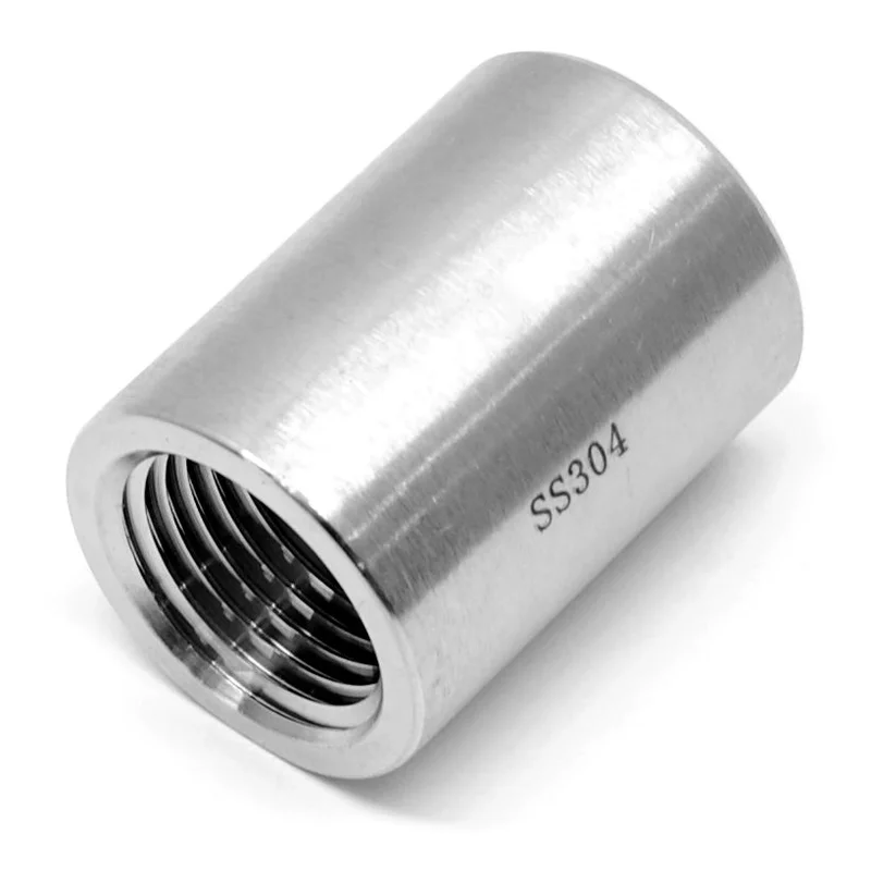 Stainless steel full coupler 1/2" NPT female